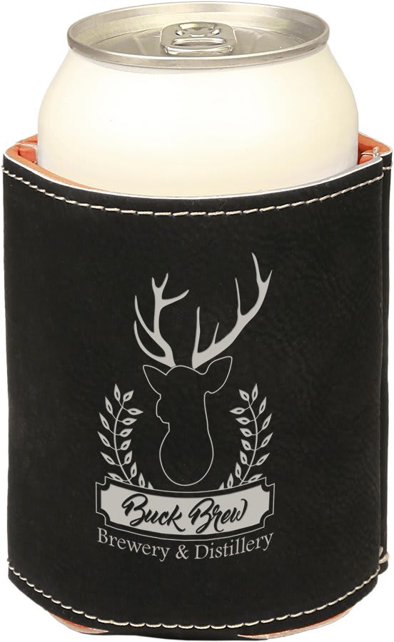 Customized Leatherette Beverage Holders- Regular Can Size