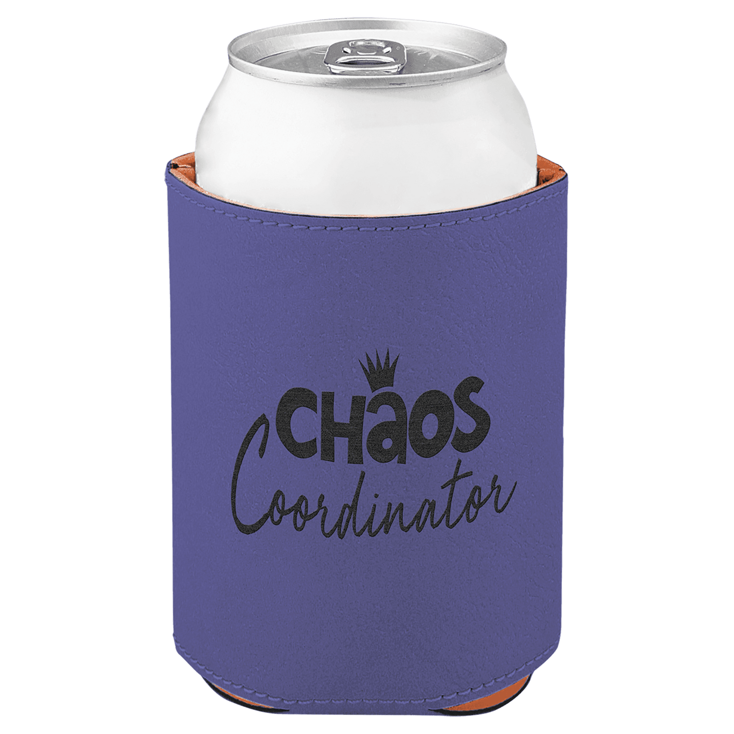 Customized Leatherette Beverage Holders- Regular Can Size