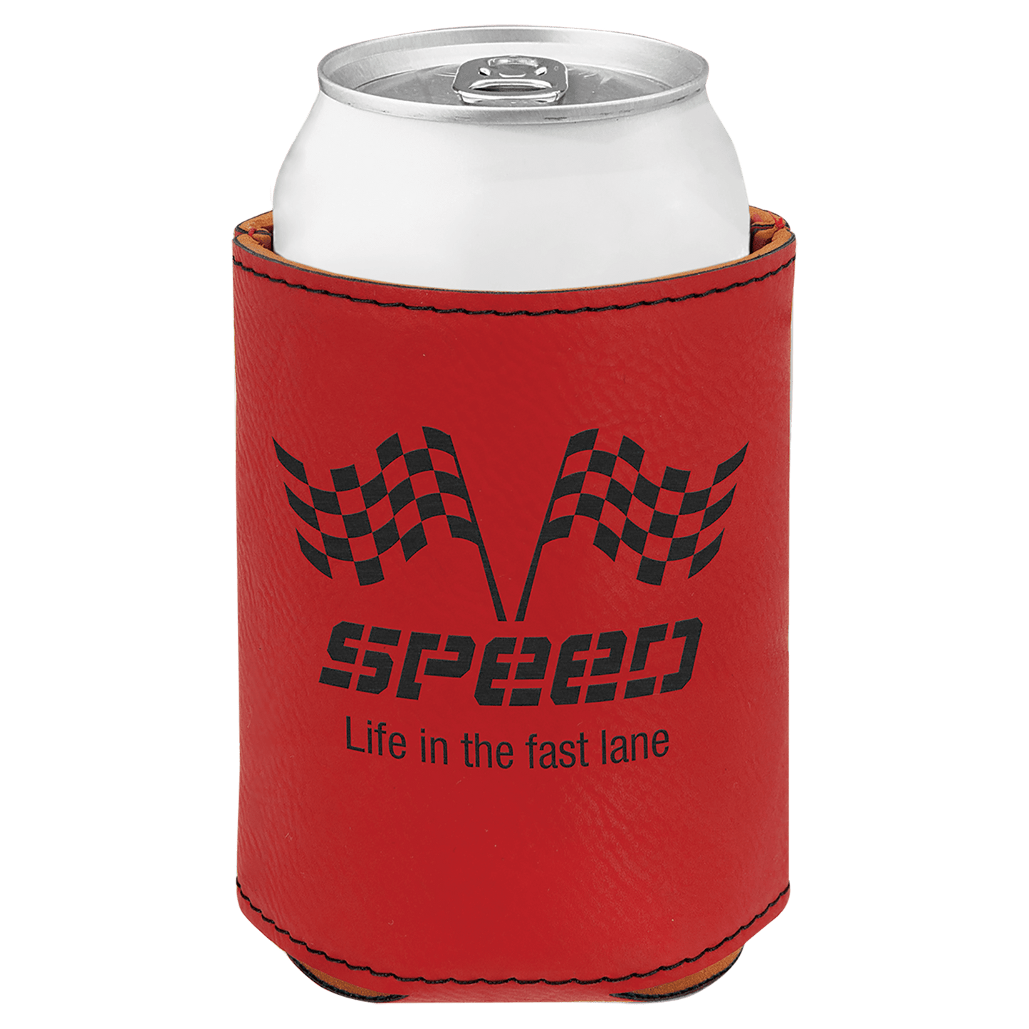 Customized Leatherette Beverage Holders- Regular Can Size
