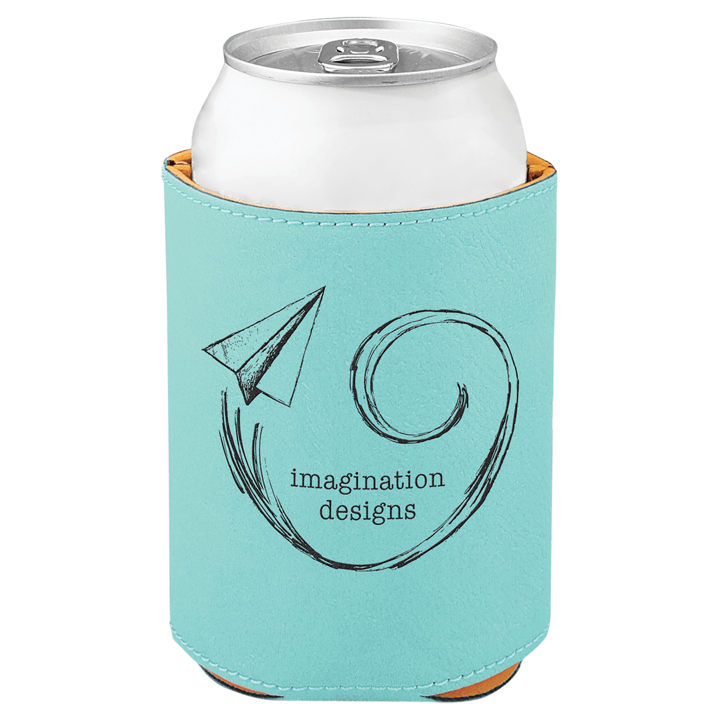 Customized Leatherette Beverage Holders- Regular Can Size