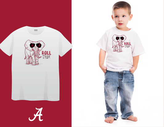 Youth Alabama Roll Tide Elephant Shirt