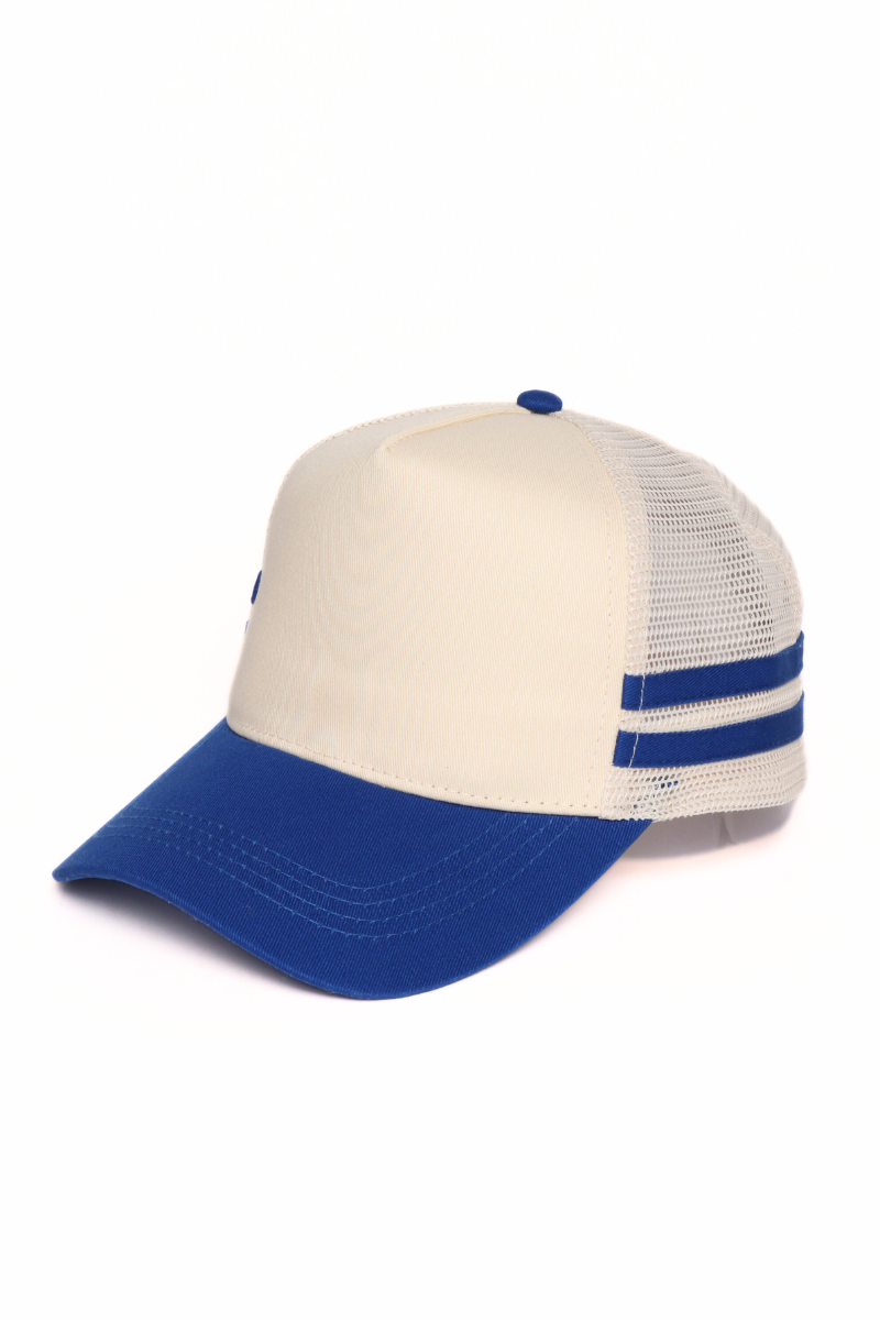 Retro Stripe Mesh Trucker Cap David And Young