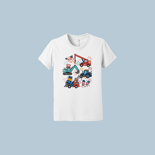 Patriotic Construction T-Shirt-Youth Bella Canvas (Copy)