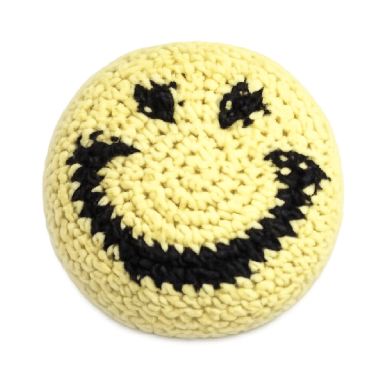 Extreme Retro Hand-Knitted Kick Pouch Footbag - 12/Display Novelty Brands