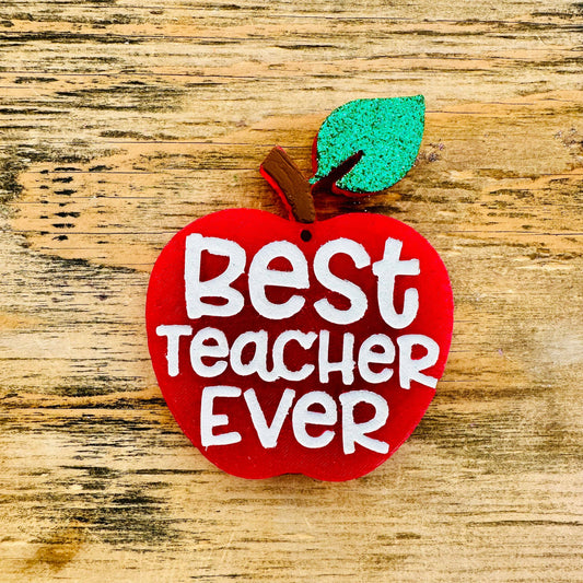 **Custom** “Best Teacher Ever” Apple Car Freshie Southern Creek Wholesale