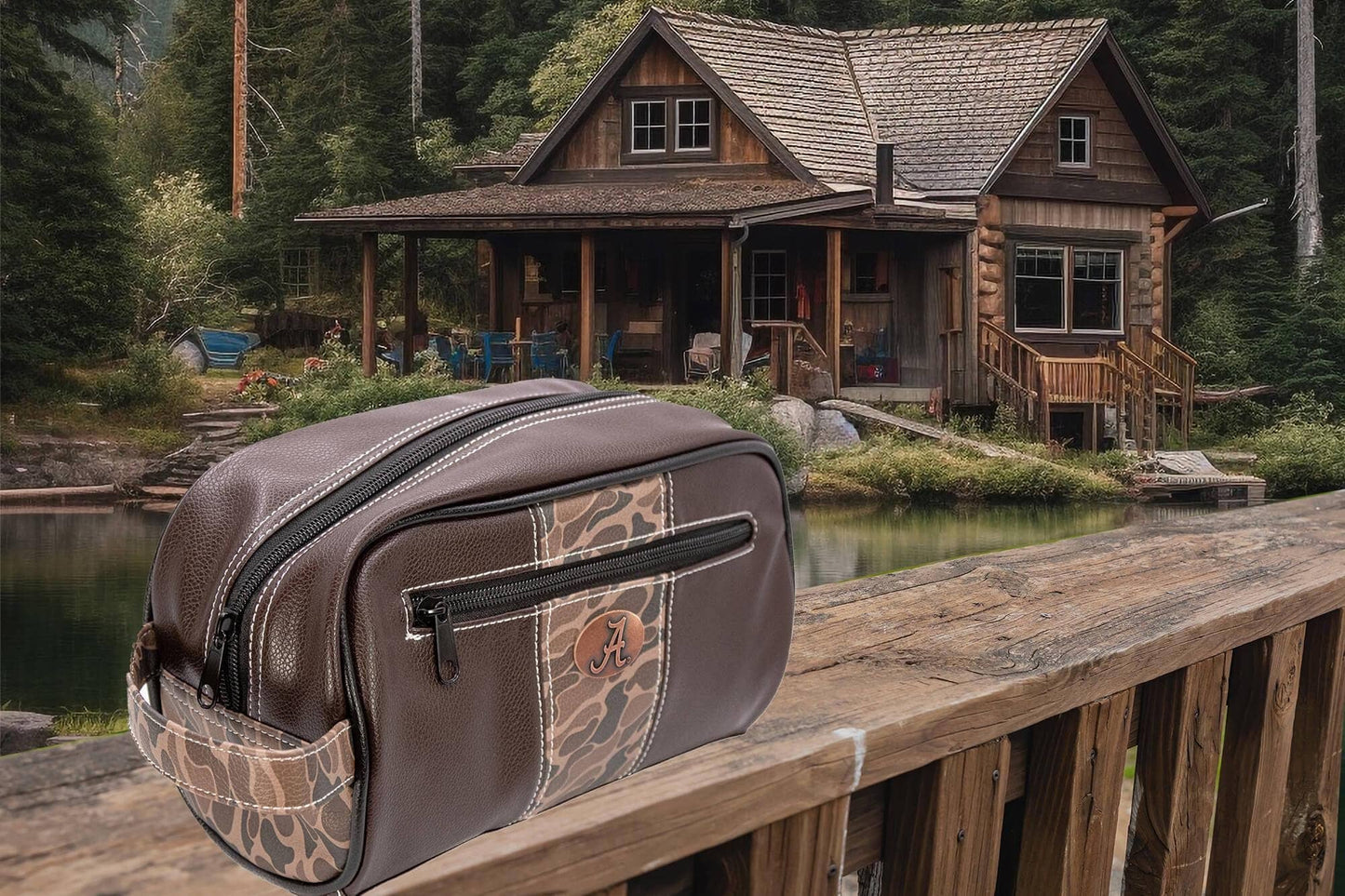 Alabama Crimson Tide Men's Camo Dopp Kit.