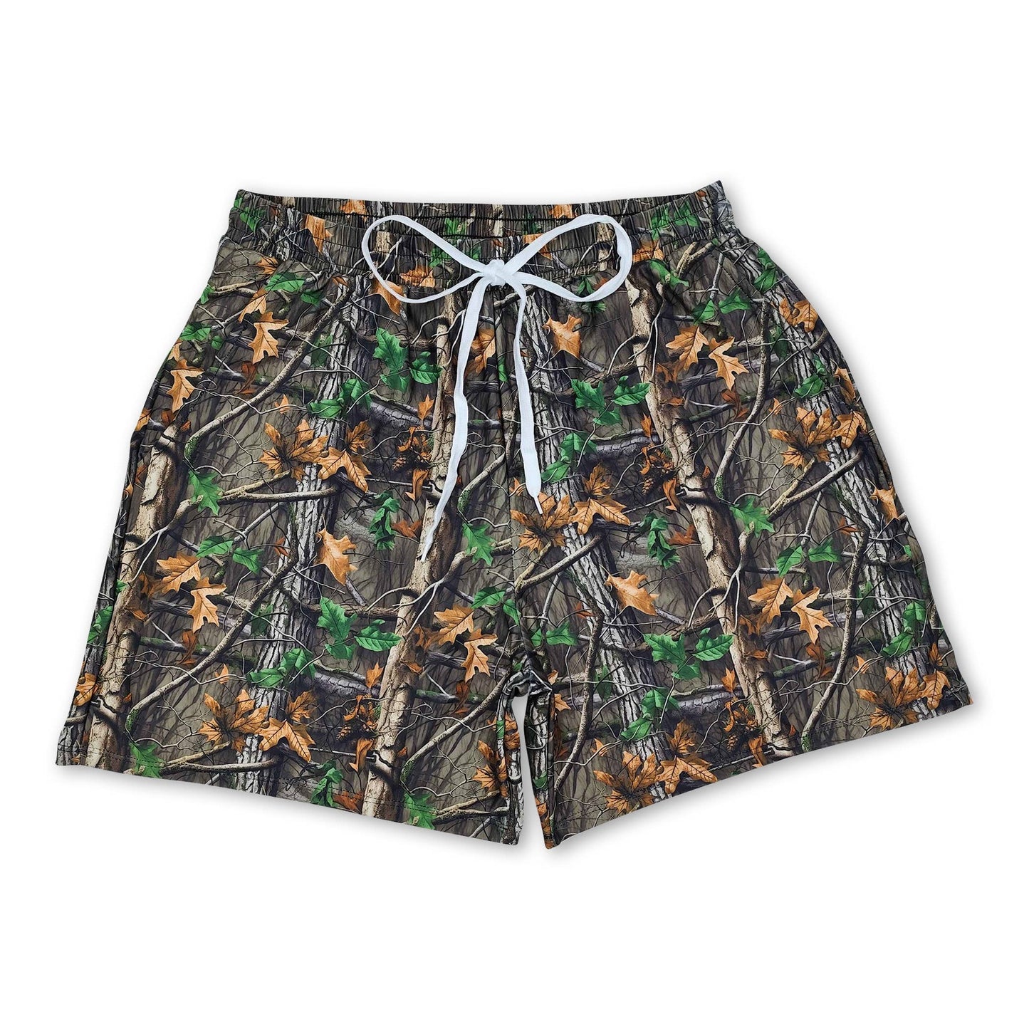 Multi color camo adult men swim trunks