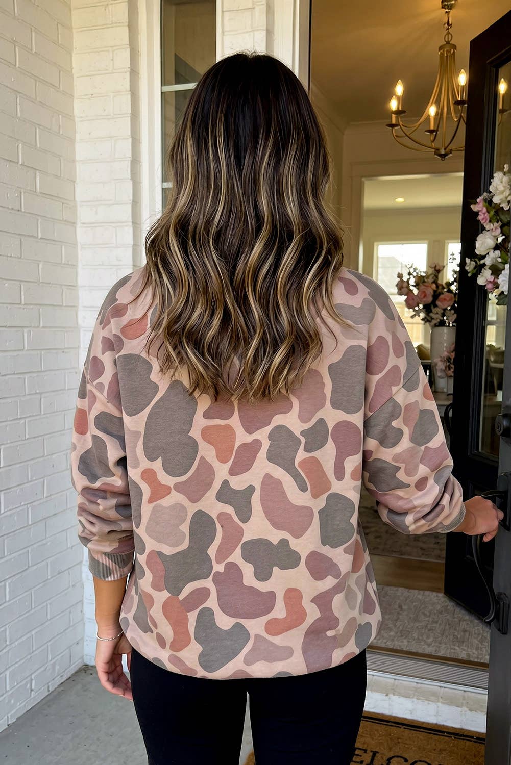 LAS Western Camouflage Mock Neck Sweatshirt (S-4X) LA Society