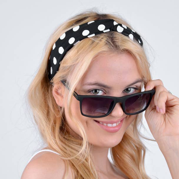 Black Matte Rectangle Sunglasses Selini New York