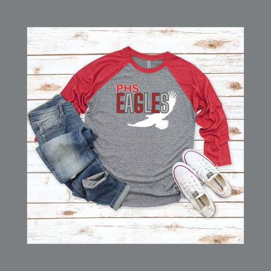 Eagles Next Level Raglan Flying Eagle PHS