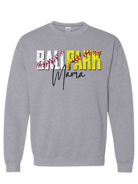 Ballpark Baseball/Softball Mama Sweatshirt Gallery 334