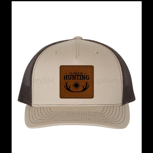 Father's Day Hat Dad Hat Gifts for Dad Leather Patch Hat - Hunting Hat Gallery 334