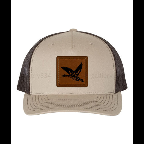 Father's Day Hat Dad Hat Gifts for Dad Leather Patch Hat - Flying Duck Gallery 334