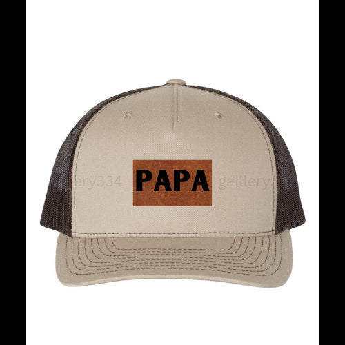 Father's Day Hat Dad Hat Gifts for Dad Leather Patch Hat - Papa Hat Gallery 334