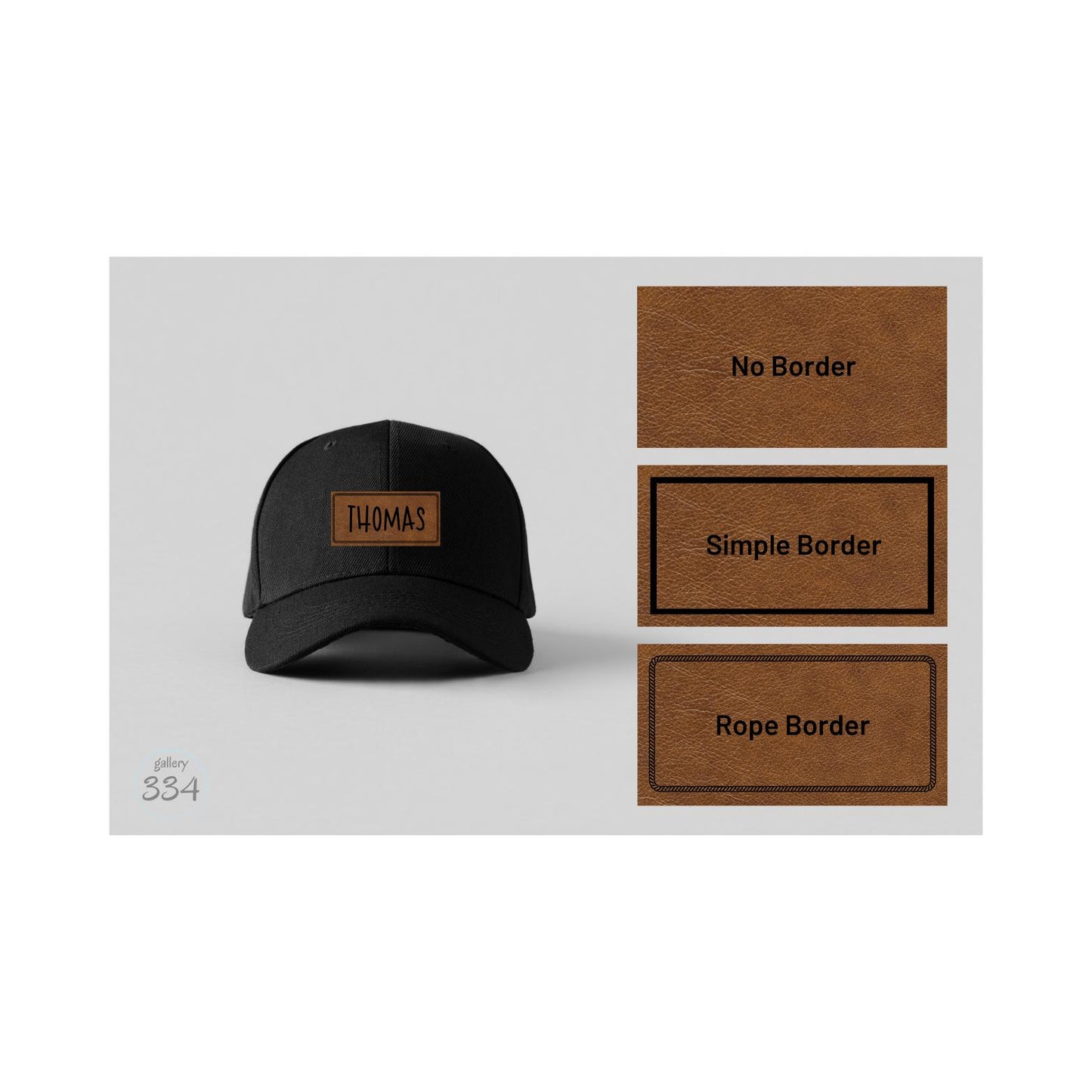 Baby Toddler Custom Trucker Hat- Leather Patch with Name Gallery 334