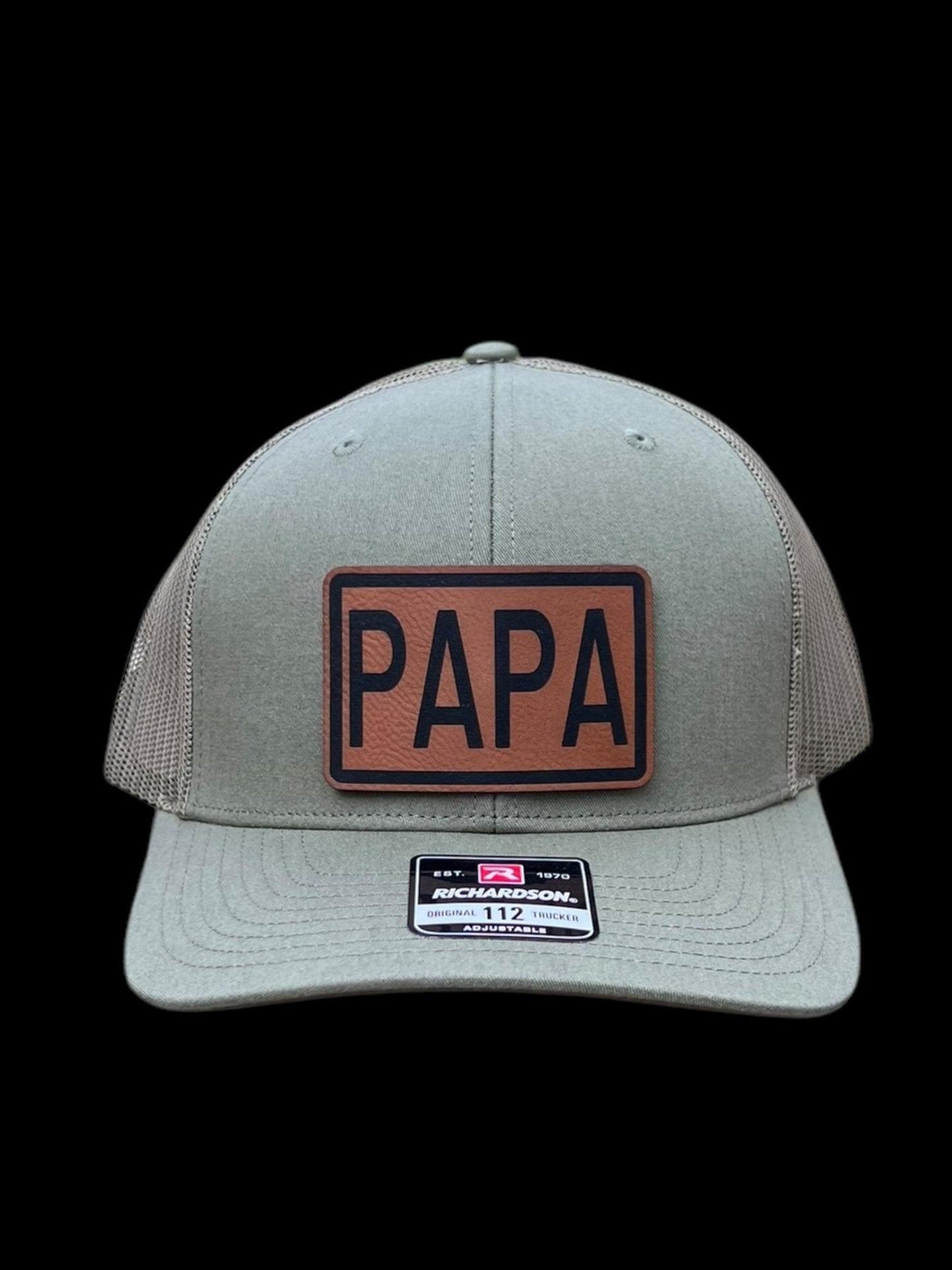 Papa Leatherette Rawhide Patch Hat Richardson 112 Gallery 334