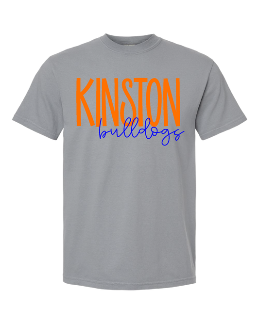 Kinston Bulldogs Comfort Colors tee - Gray