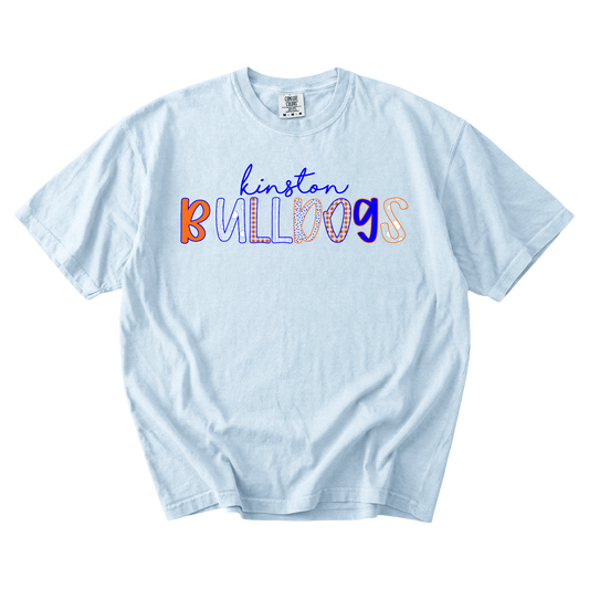 Kinston Bulldogs Pattern Comfort Colors Tee Gallery 334