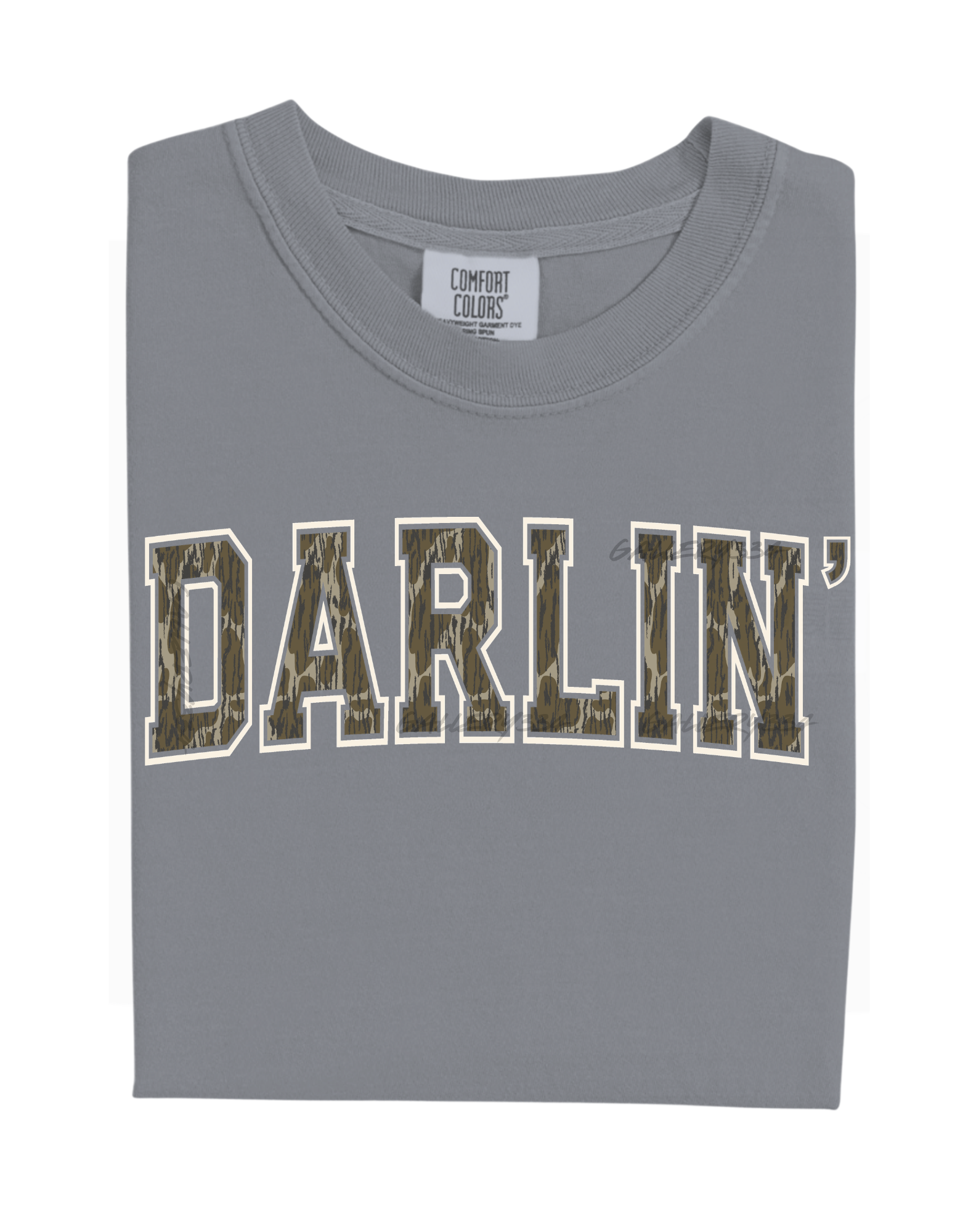 Darlin' Bottomland Camo Shirt- Comfort Colors T-Shirt Comfort Colors