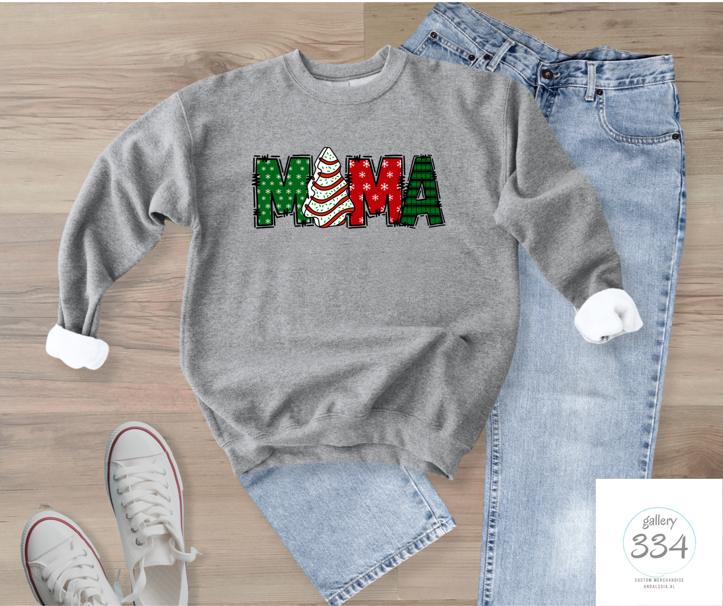 Mama Christmas Cake Christmas Sweater