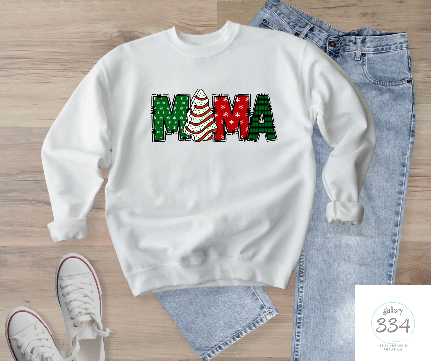 Mama Christmas Cake Christmas Sweater