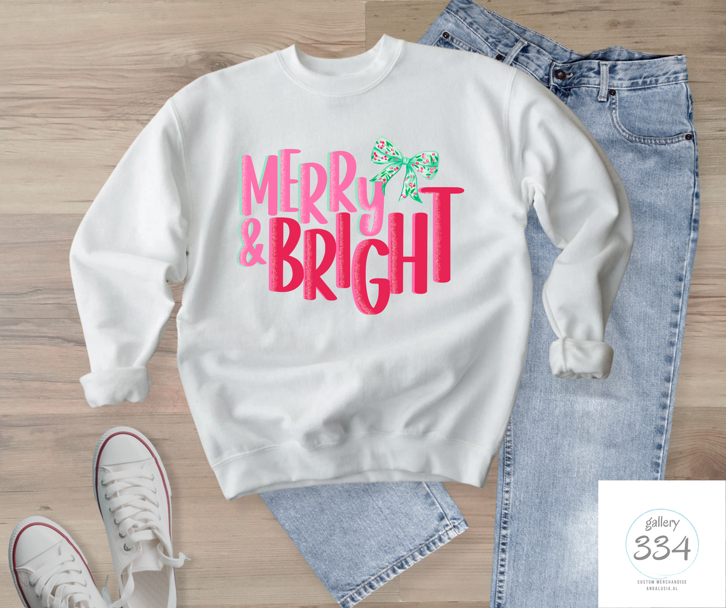 Merry & Bright Christmas Sweatshirt