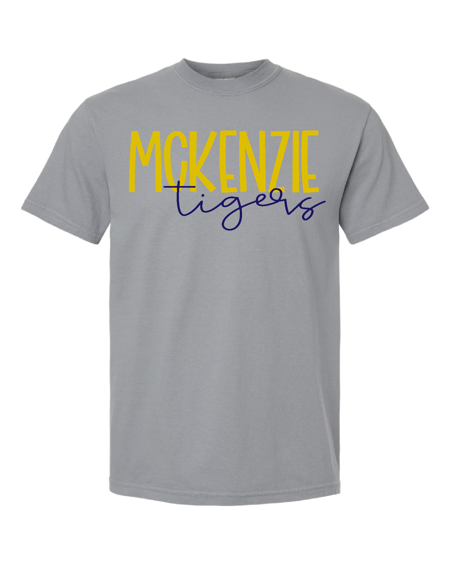 McKenzie Tigers Comfort Colors tee - Gray