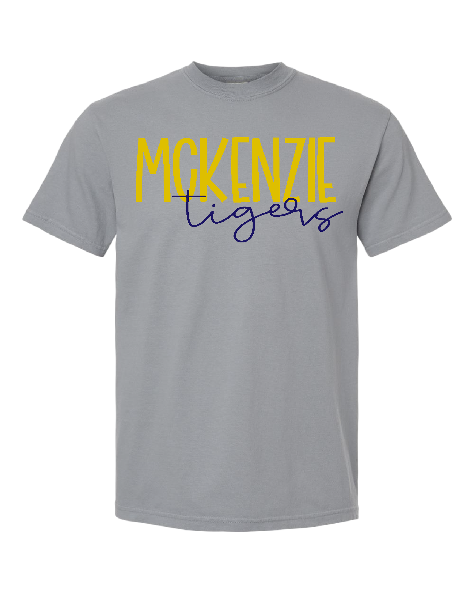McKenzie Tigers Comfort Colors tee - Gray