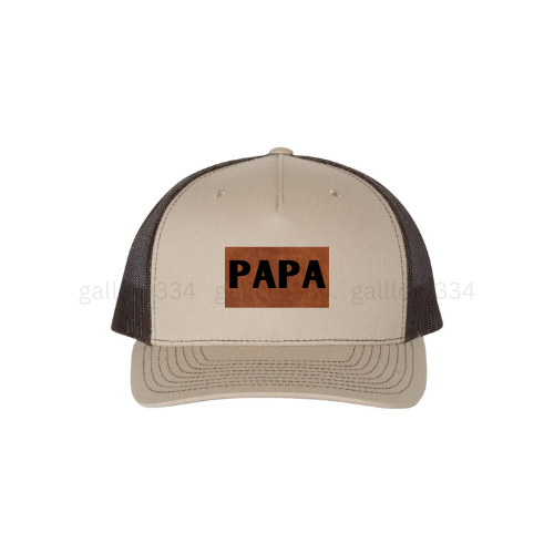 Papa Leather Patch Hat