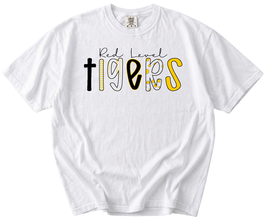 Red Level Tigers Pattern Comfort Colors Tee Gallery 334