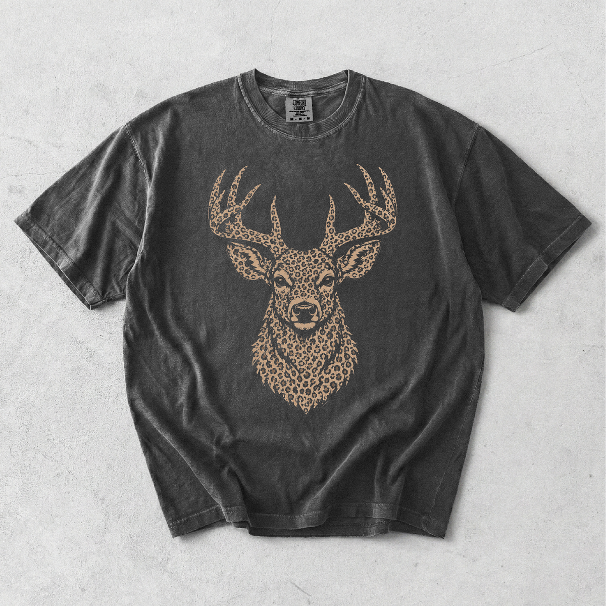 Leopard Buck - Comfort Colors 1717 Short Sleeve T-Shirt Gallery 334