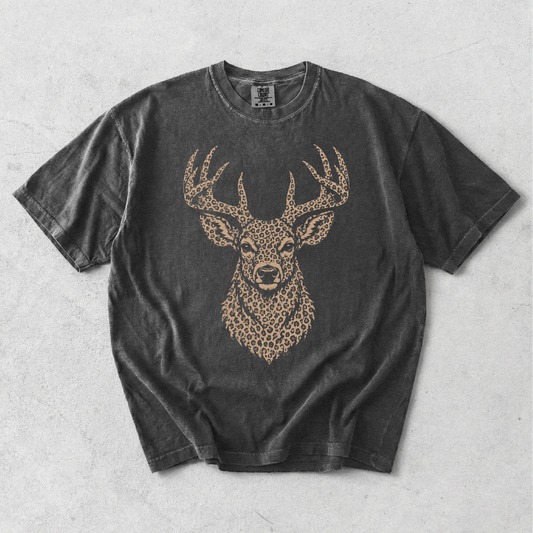 Leopard Buck - Comfort Colors 1717 Short Sleeve T-Shirt Gallery 334