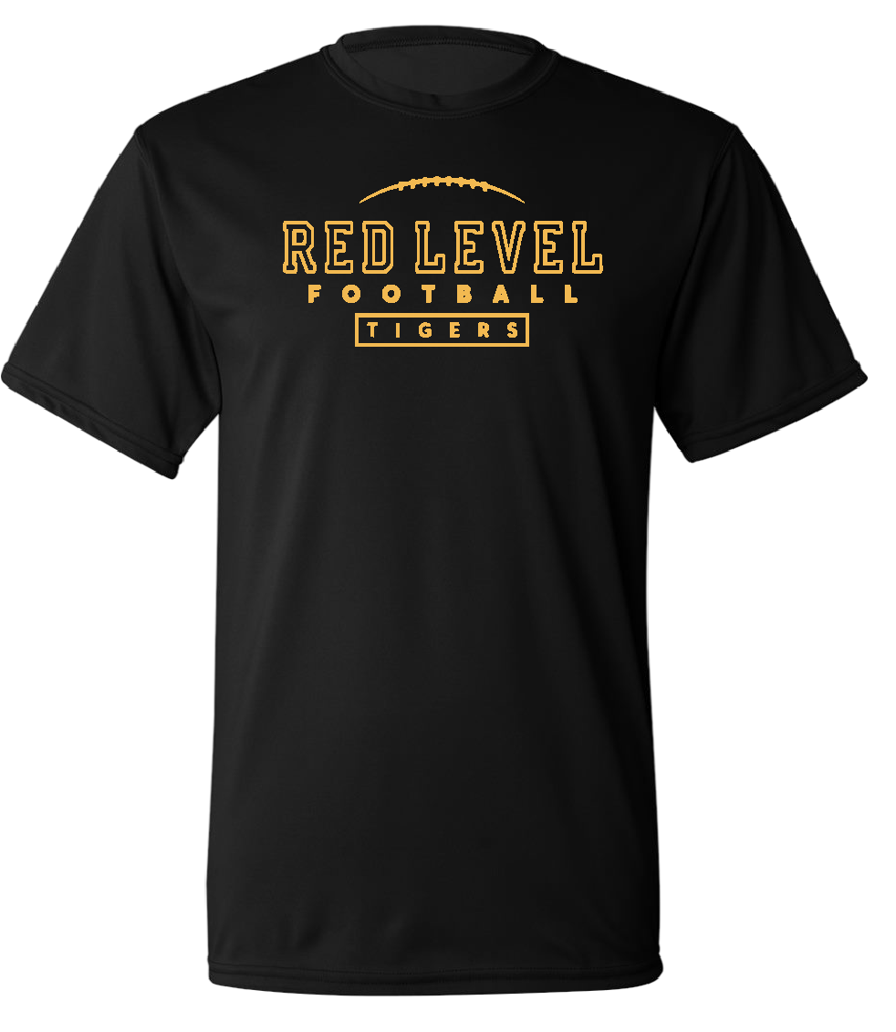 Red Level Tigers Football Performance Tee Gallery 334