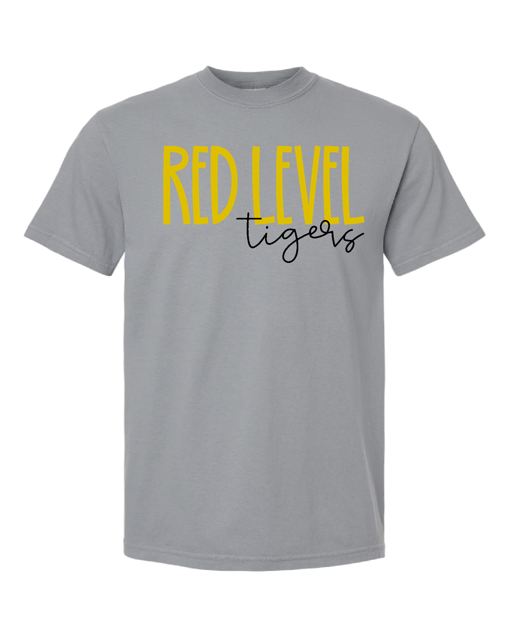 Red Level Tigers Comfort Colors tee - Gray