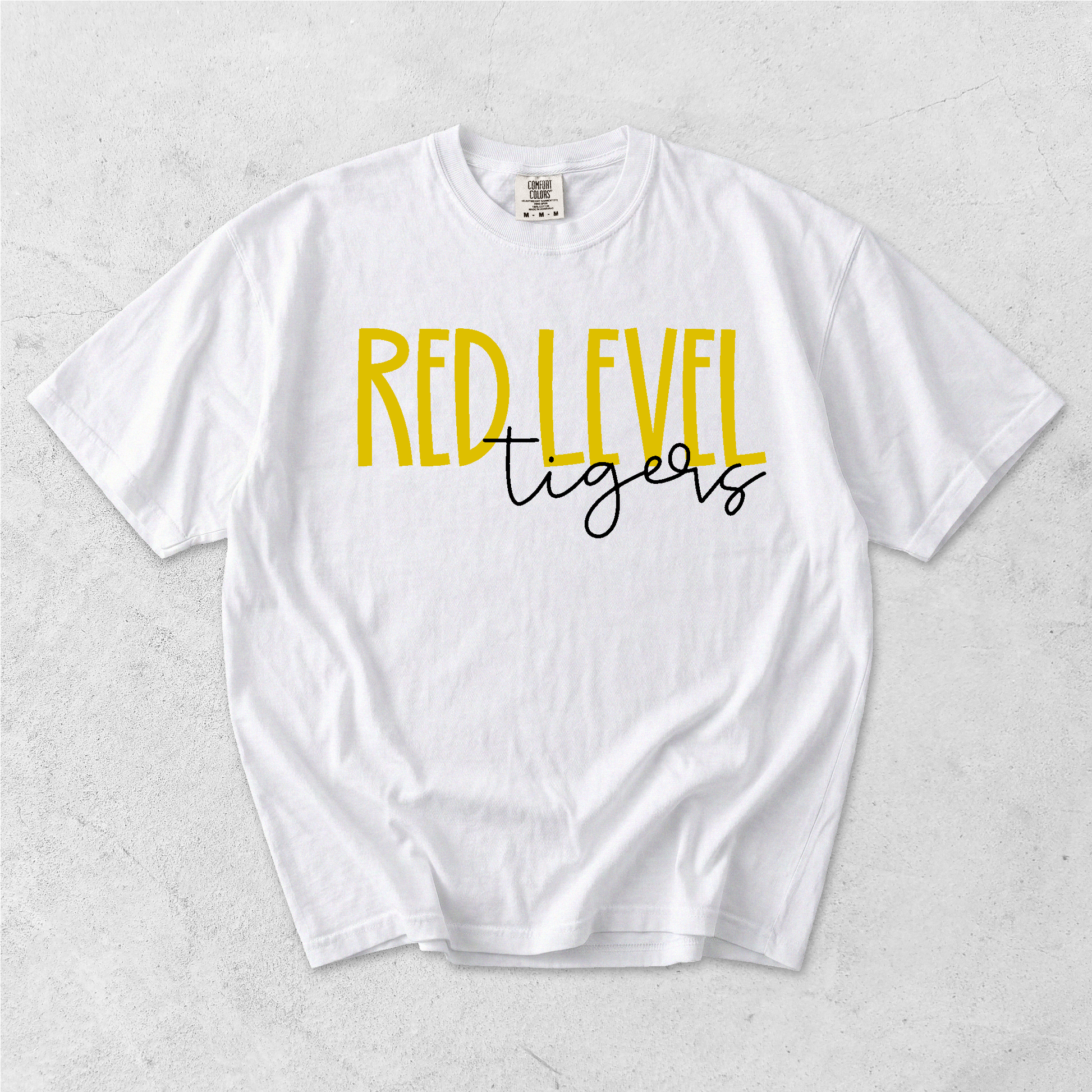 Red Level Tigers Comfort Colors tee - White