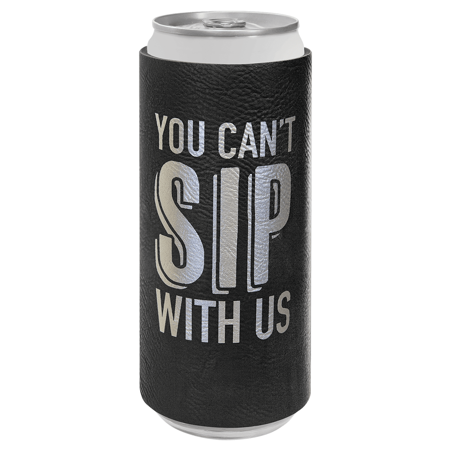 Customized Leatherette Beverage Holders- Slim Can