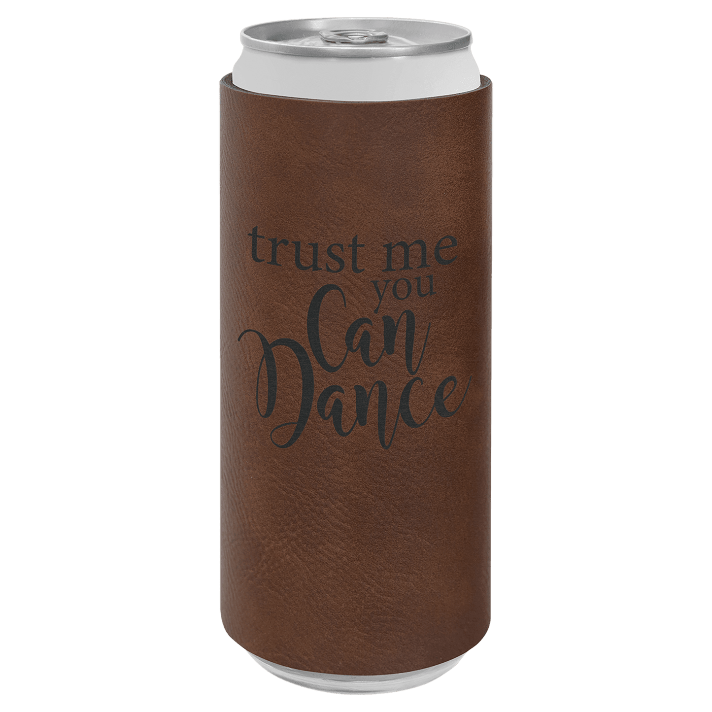 Customized Leatherette Beverage Holders- Slim Can