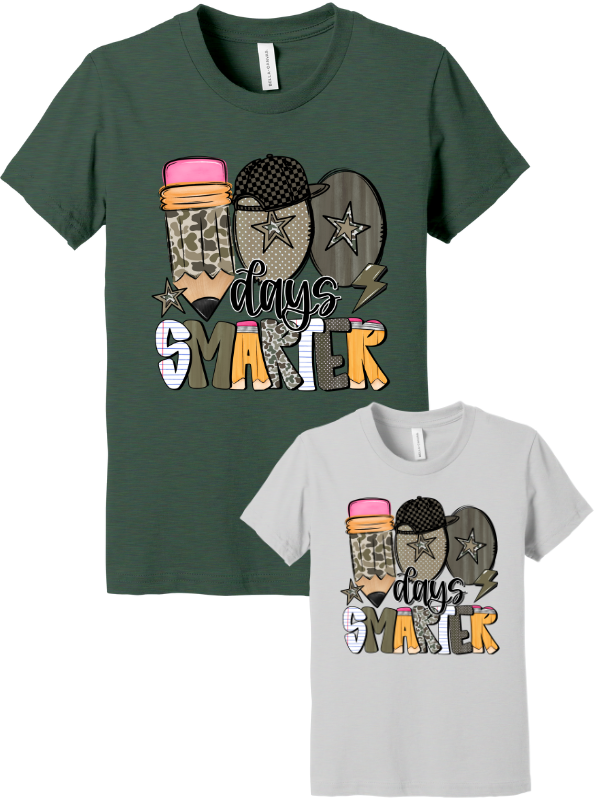 100 Days Smarter Youth & Toddler T-Shirt Gallery 334
