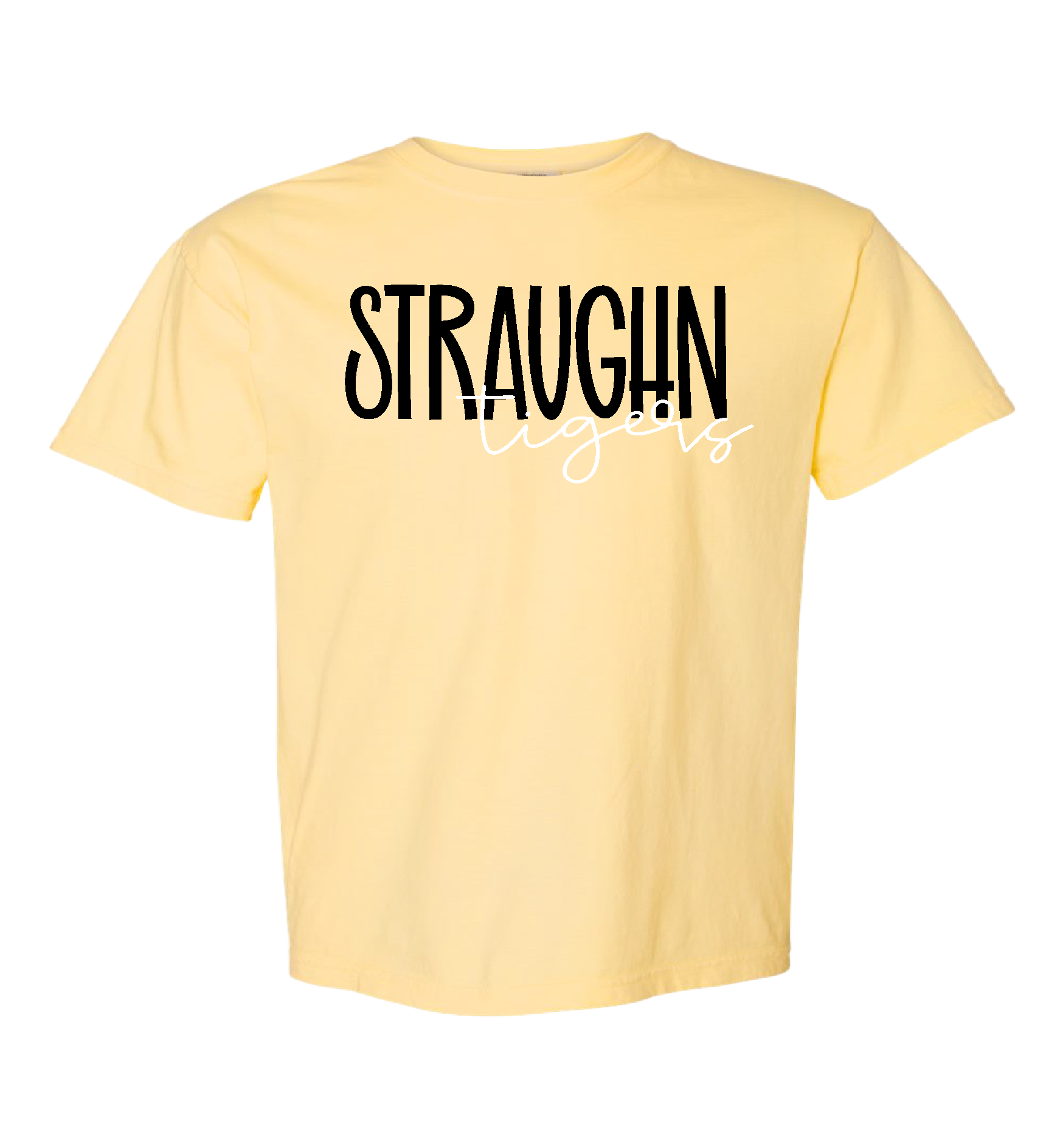 Straughn Tigers Comfort Colors tee - Butter