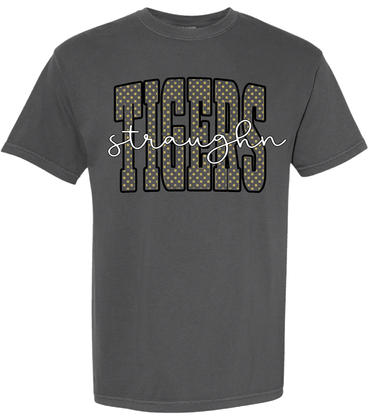 Straughn Tigers Polka Dot Tee — Pepper