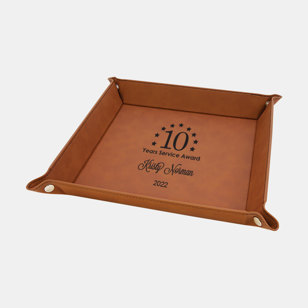 Customized Leatherette Valet Tray- Catch All