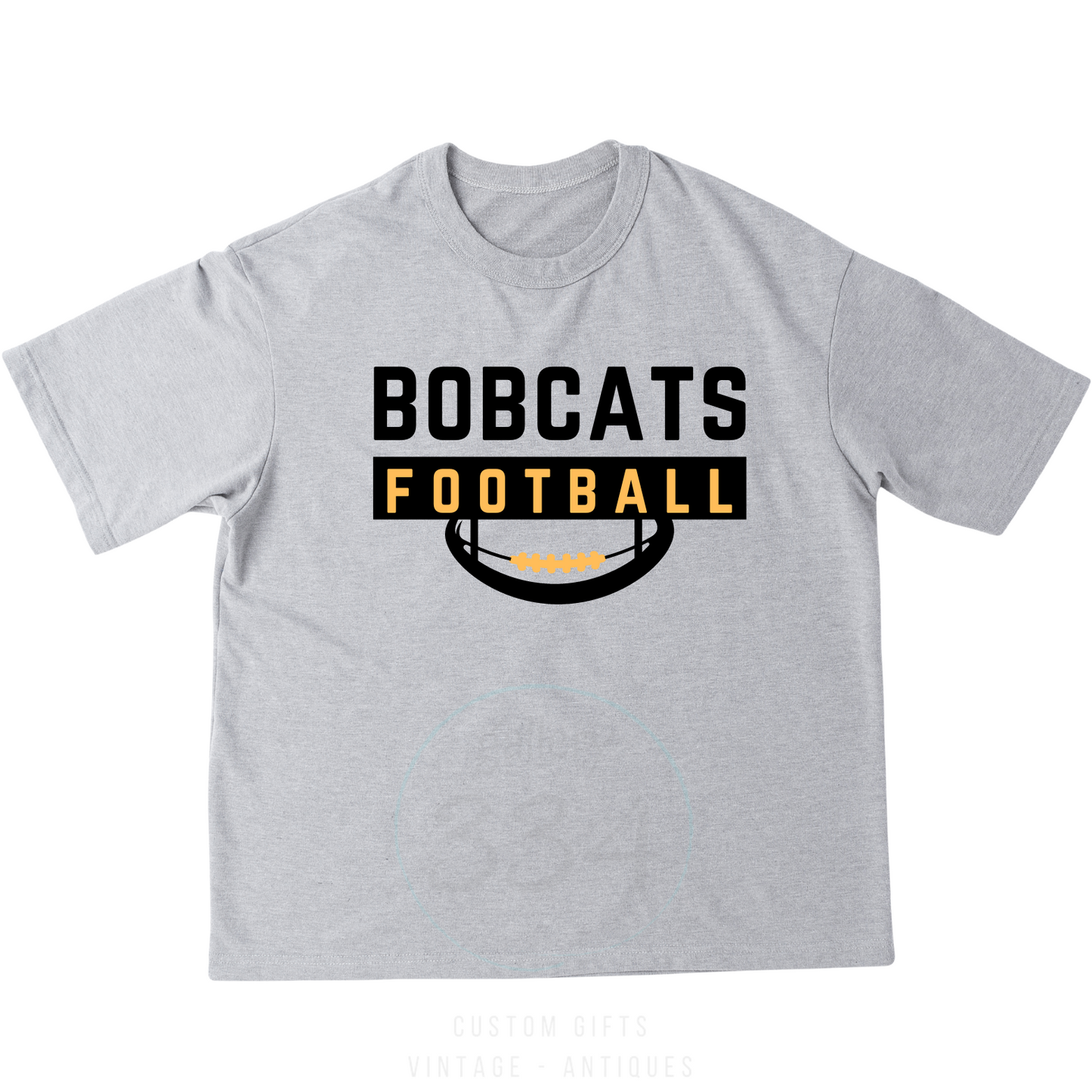 Youth Black/Gold Bobcats Football Shirt